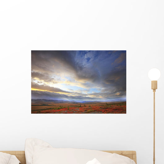 Clouds At Sunrise At The Arctic Circle, Yukon Wall Mural