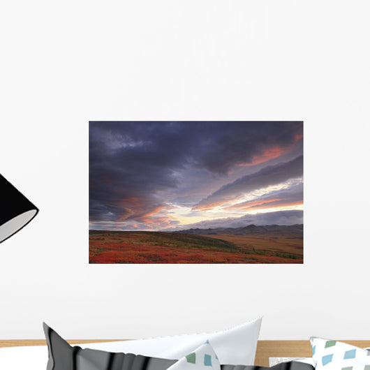 Clouds At Sunrise At The Arctic Circle, Yukon Wall Mural