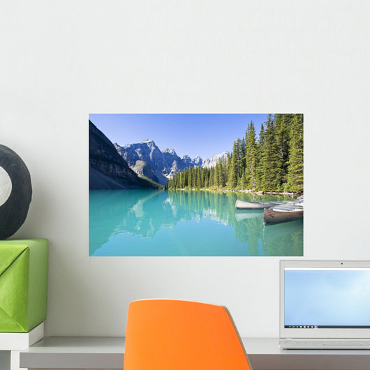 Moraine Lake And Valley Of The Ten Peaks, Banff National Park, Alberta Wall Mural