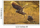 Immature Great Horned Owls Backlit In A Grass Field, Saskatchewan Wall Mural