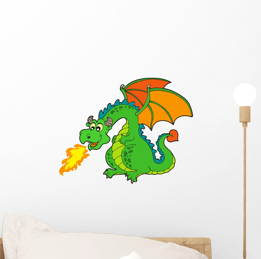 Fire Dragon Wall Mural