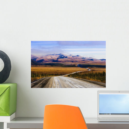 Dempster Highway And Richardson Mountains, Yukon Wall Mural