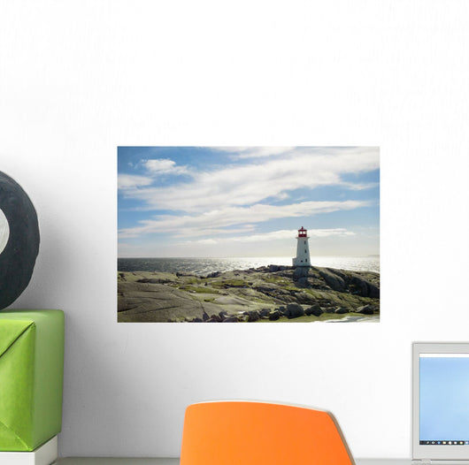 Lighthouse, Peggy's Cove, Nova Scotia Wall Mural
