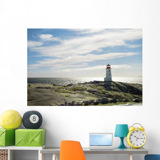 Lighthouse, Peggy's Cove, Nova Scotia Wall Mural