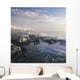 Fog And Rocky Shoreline In Winter With Cap Des Rosiers Lighthouse Wall Mural