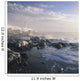 Fog And Rocky Shoreline In Winter With Cap Des Rosiers Lighthouse Wall Mural