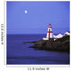 Lighthouse In Moon Light, Campobello Island, New Brunswick Wall Mural
