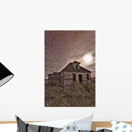Abandoned House In The Prairies, Saskatchewan Wall Mural
