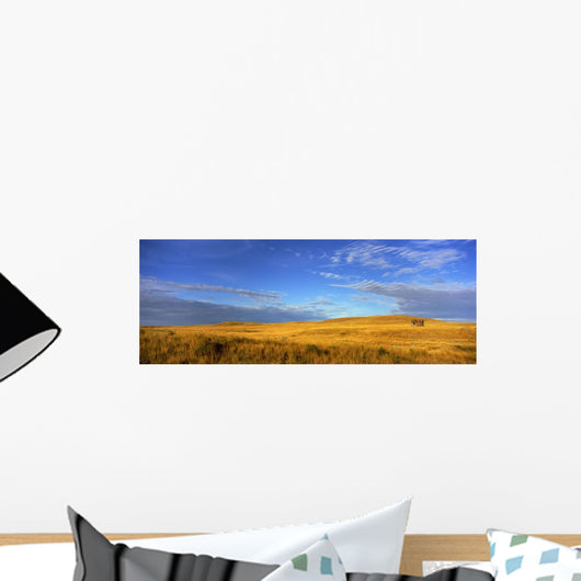 Abandoned House On The Prairies At Sunrise Wall Mural