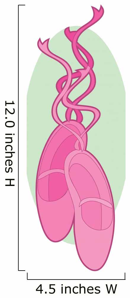 Ballet Slippers Wall Decal