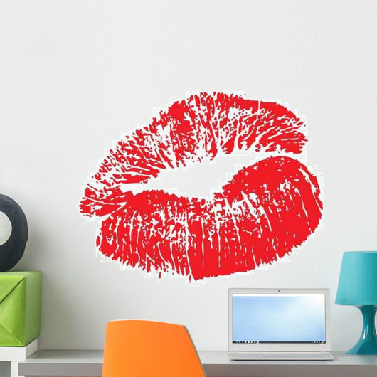 sexy red lips Wall Decal