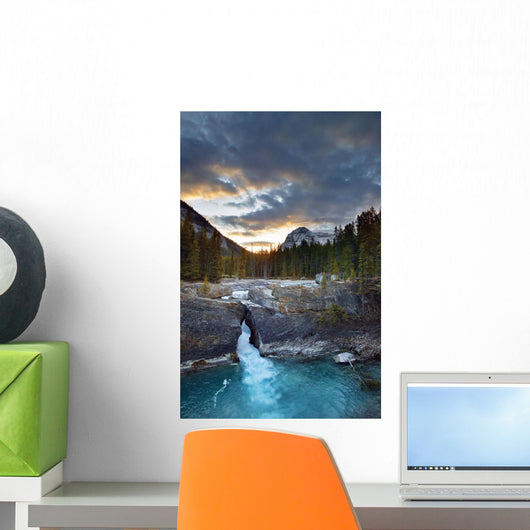 Kicking Horse River At The Natural Bridge Wall Mural