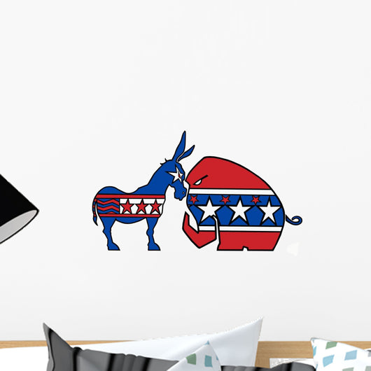 political face off Wall Decal