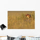 Digitally Enhanced Image With Painterly Effect Of Burrowing Owl Chick Wall Mural