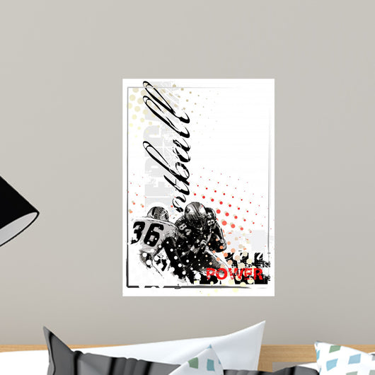 american football background Wall Mural