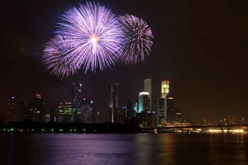 Fireworks Singapore Wall Decal