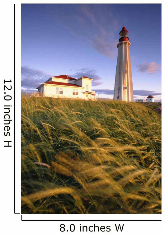 Lighthouse At Sunset, Bas-Saint-Laurent Region, Pointe-Au-Pere, Quebec Wall Mural