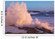 Strong Winds Blow Waves Onto Rocks Wall Mural