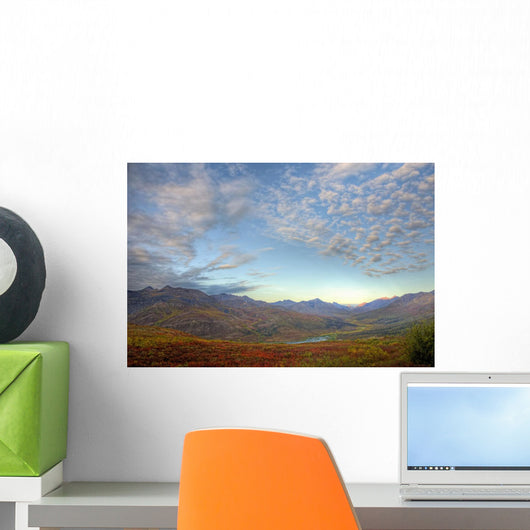 Dawn Over The Fall Colours Of The North Klondike Valley Wall Mural