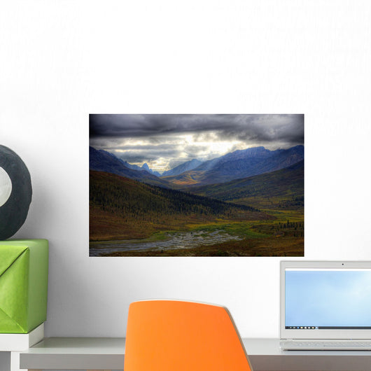 Shaft Of Sunlight Hitting The North Klondike Valley Wall Mural