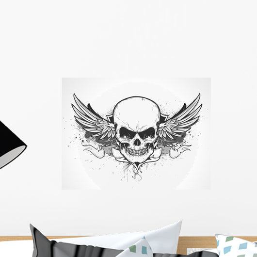 Human Skull Wall Decal