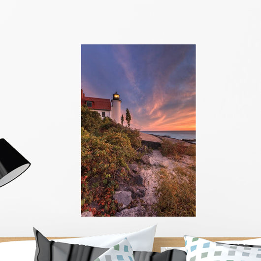 Sunset Point Betsie Lighthouse Wall Decal