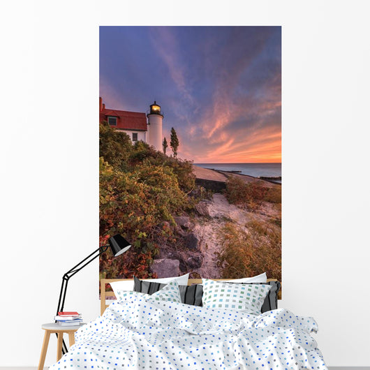 Sunset Point Betsie Lighthouse Wall Decal