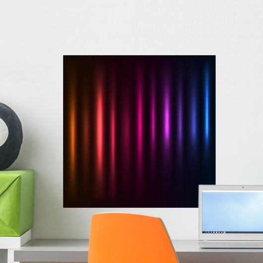 Abstract colorful light columns vector background. Wall Mural