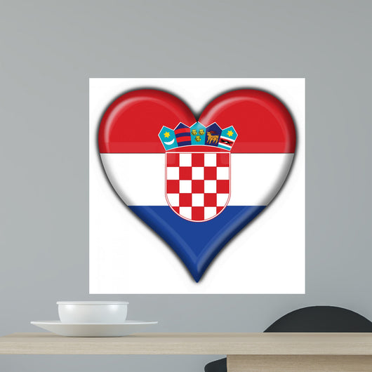 Croatian-croatia Flag Button Button