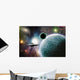 Space Craft near Planet Wall Mural
