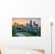 City Skyline Charlotte North Wall Decal
