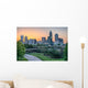 City Skyline Charlotte North Wall Decal