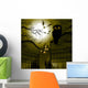 Landscape with gate and owl. Wall Mural