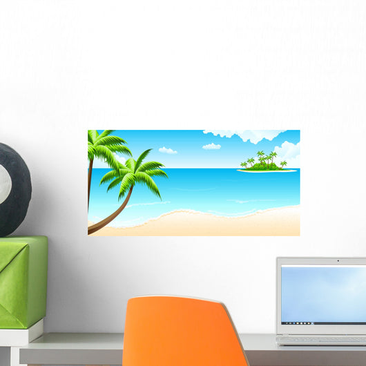 Tropical landscape Wall Mural