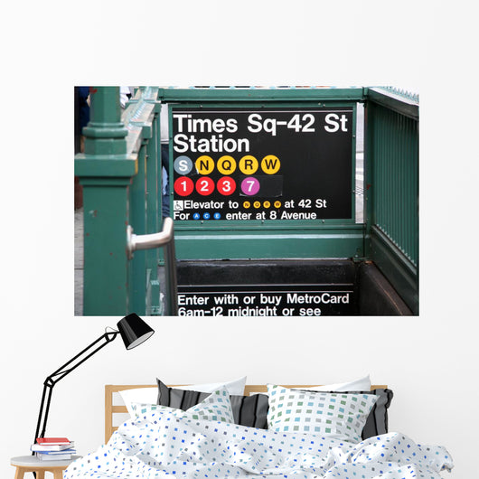 new york subway station Wall Mural