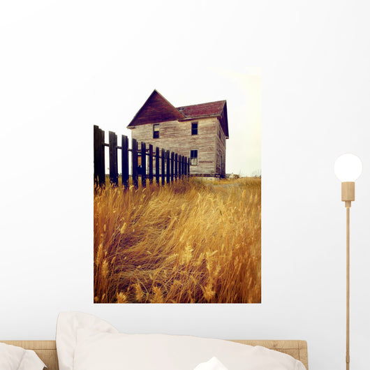 Abandoned House Near Robsart, Saskatchewan, Canada Wall Mural