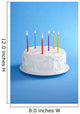 Birthday Cake With Candles Wall Mural