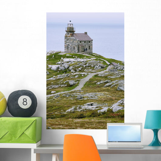View Of Lighthouse, Rose Blanche, Newfoundland, Canada Wall Mural
