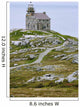 View Of Lighthouse, Rose Blanche, Newfoundland, Canada Wall Mural