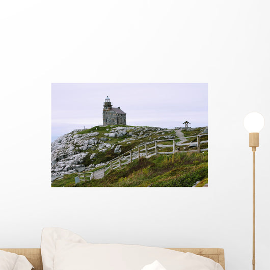 View Of Lighthouse, Rose Blanche, Newfoundland, Canada Wall Mural