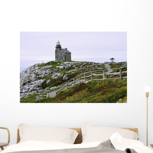 View Of Lighthouse, Rose Blanche, Newfoundland, Canada Wall Mural