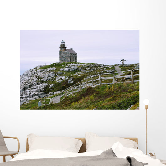 View Of Lighthouse, Rose Blanche, Newfoundland, Canada Wall Mural