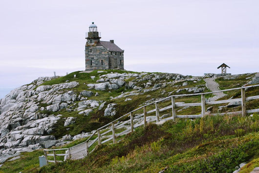 View Of Lighthouse, Rose Blanche, Newfoundland, Canada Wall Mural