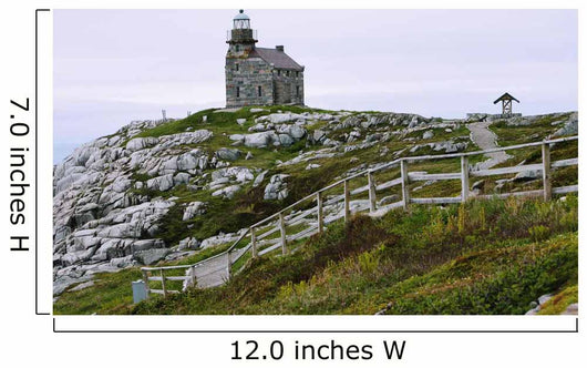 View Of Lighthouse, Rose Blanche, Newfoundland, Canada Wall Mural