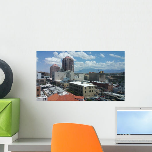 Albuquerque Desert City Skyline Wall Decal