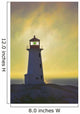 Sunset Over Peggy's Cove Lighthouse Wall Mural