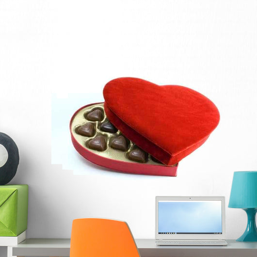 heart box with chocolates Wall Decal