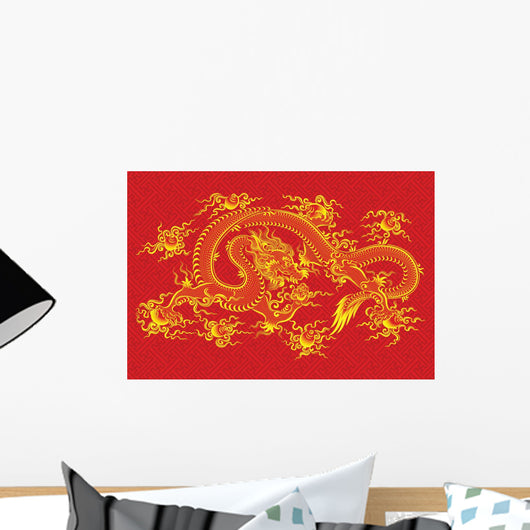 Red Chinese Dragon Vector