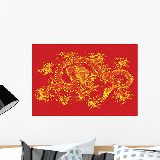 Red Chinese Dragon Vector