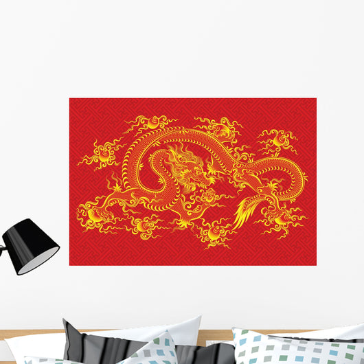 Red Chinese Dragon Vector